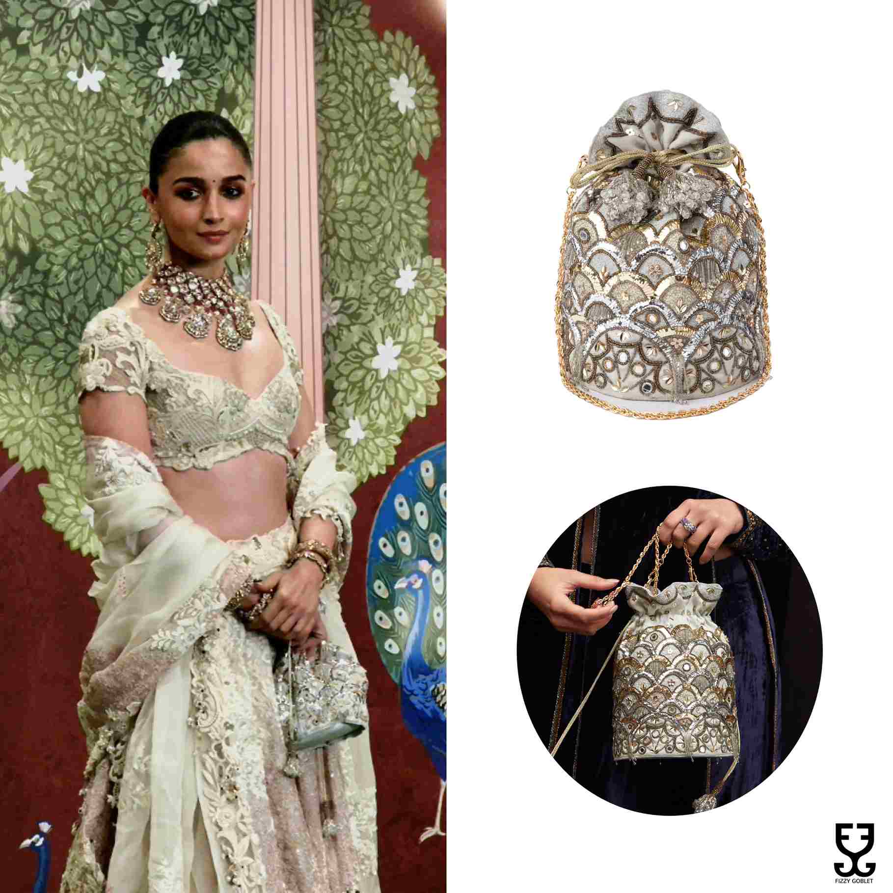 Alia Bhatt with Princess Diaries Potli