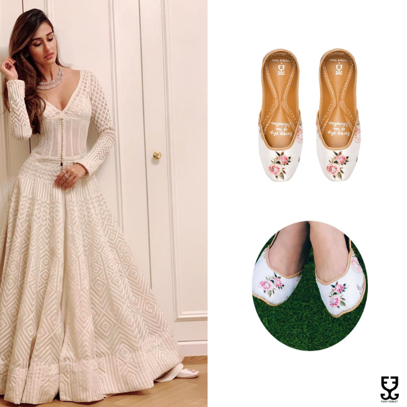 Disha Patani in BELLE'S ROSE - IVORY: PAYAL SINGHAL X FIZZY GOBLET