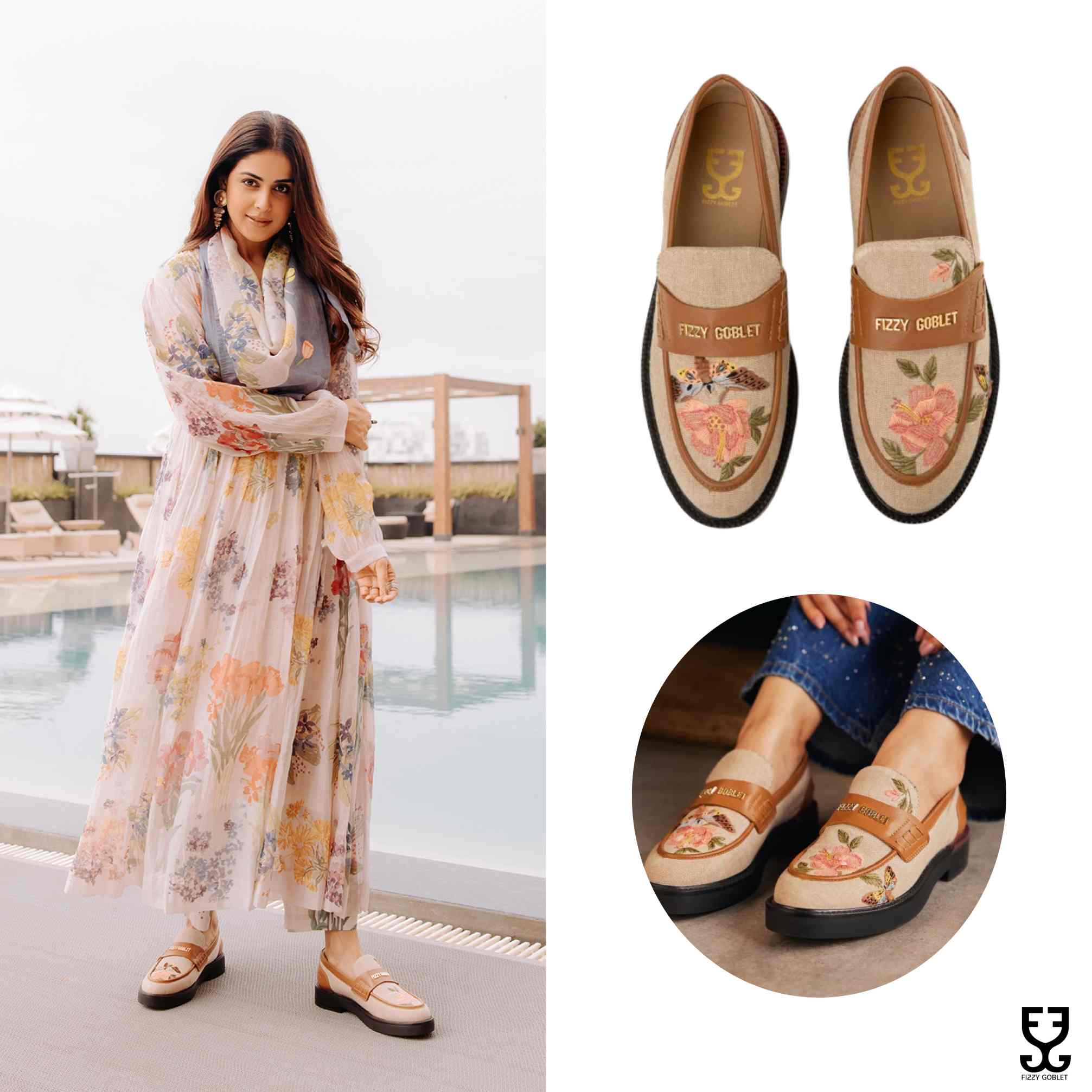 Genelia Deshmukh in Hot-Tea : Chunky Loafer
