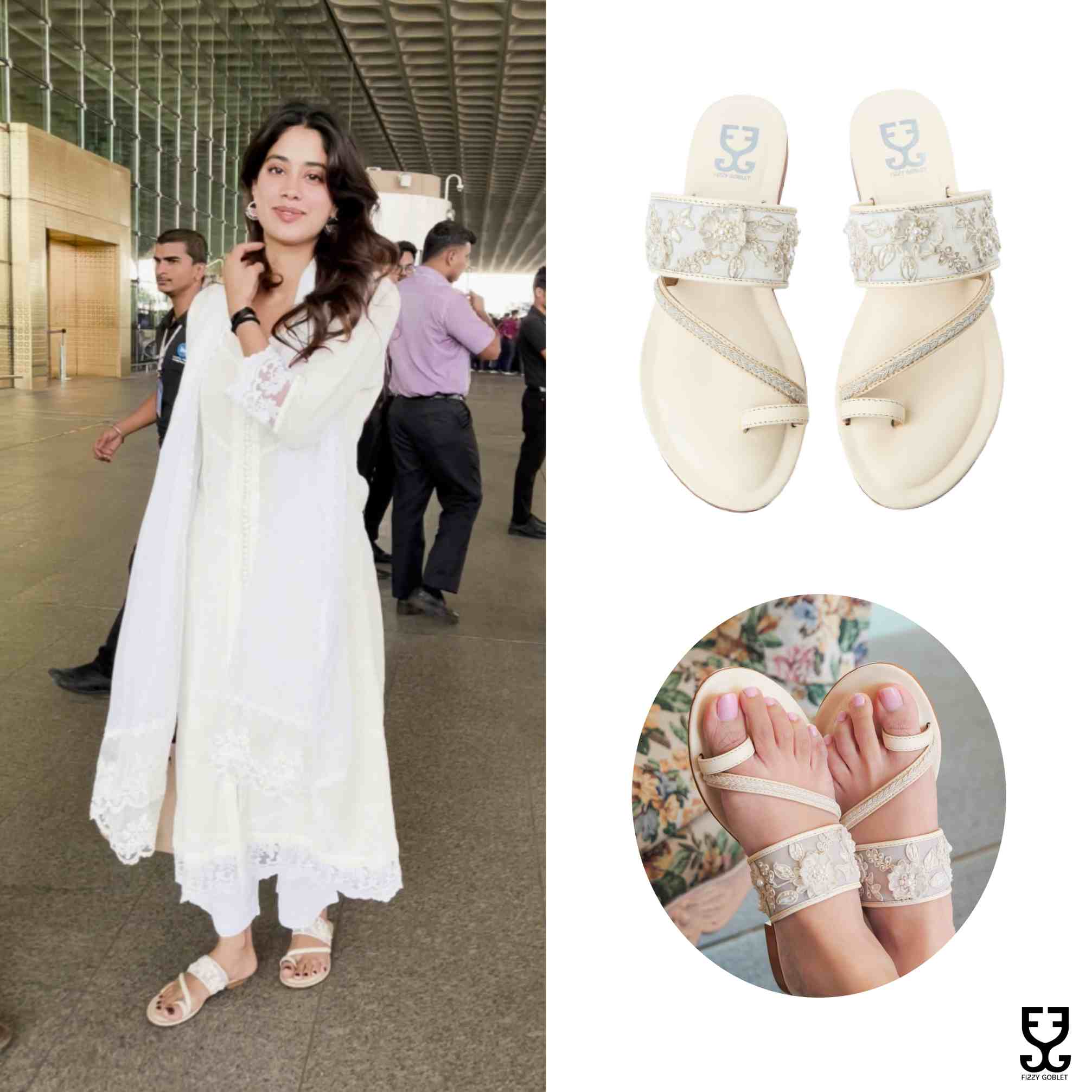 Janhvi Kapoor in French Vanilla : Kolha Flats