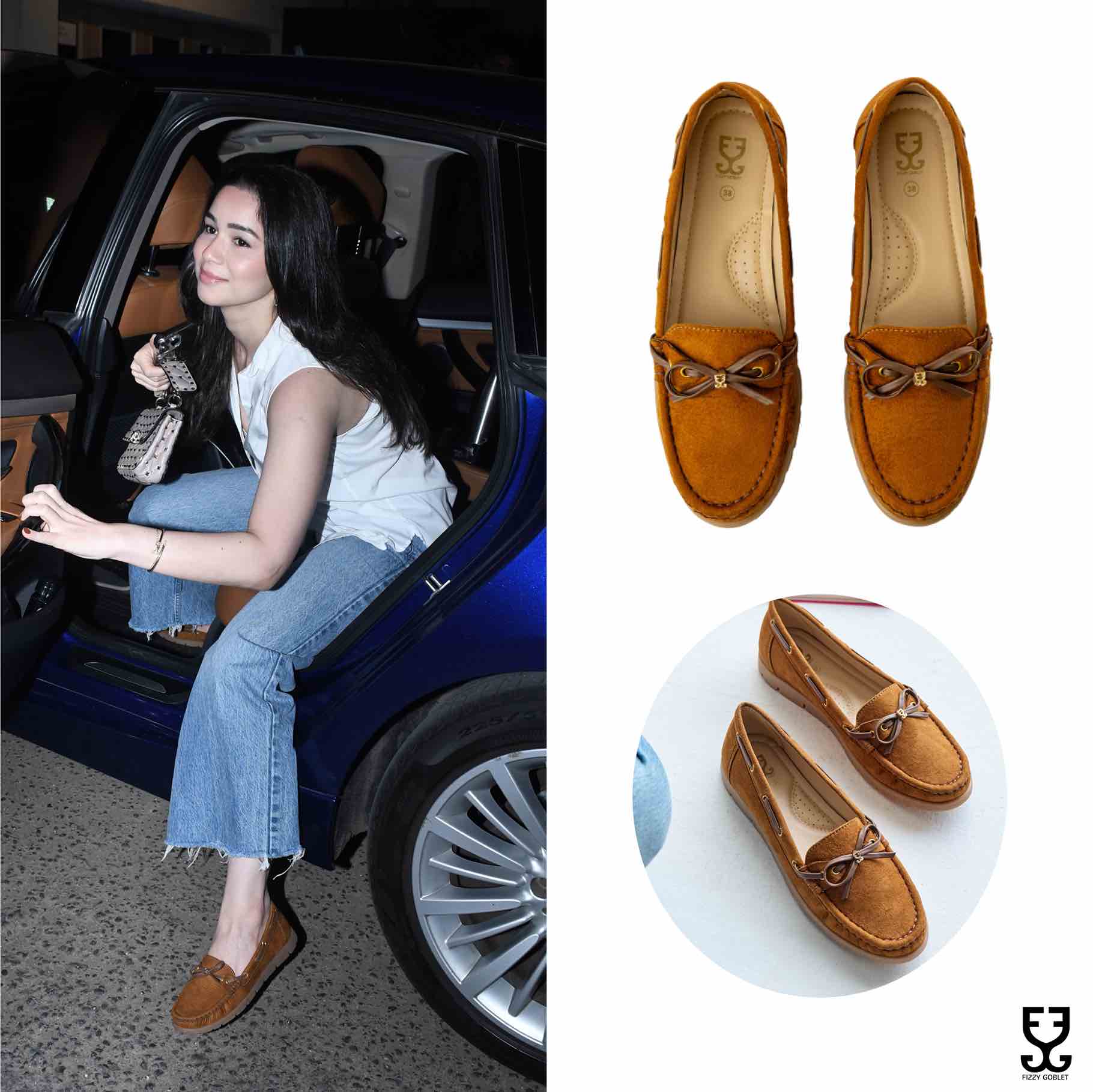 Sara Tendulkar in  Flex Up - Caramel Brown : Loafers
