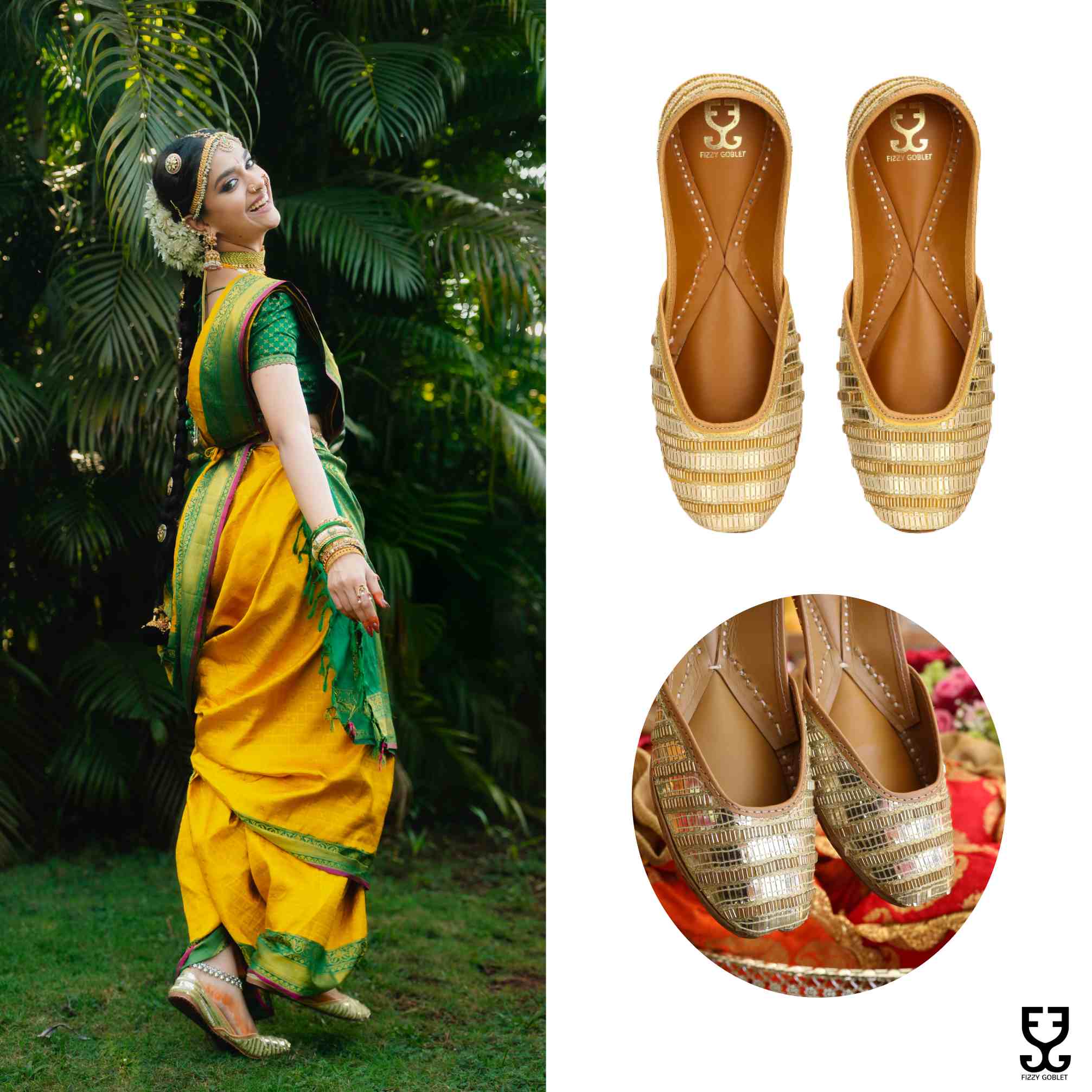 Keerthy Suresh in Golden Sunrise : Juttis