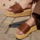 Cacao Wow : Slipon Espradrille Wedges