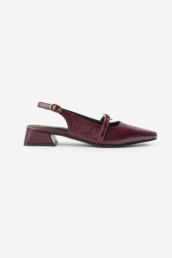 Ruby Tuesday : Slingback Mules - Ruby - FIzzy Goblet - Handcrafted - India