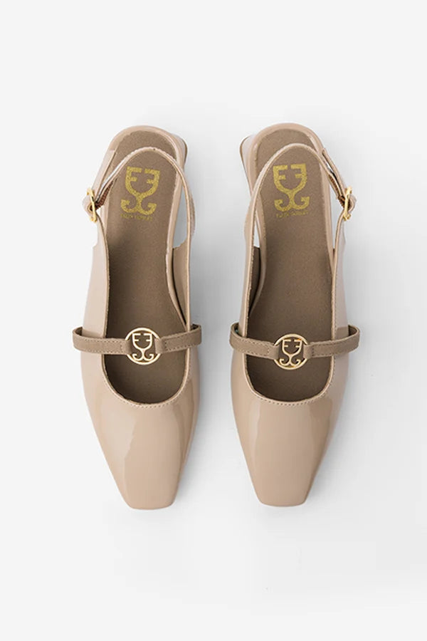 Mellow Drama : Slingback Mules - Handcrafted - Fizzy Goblet - India