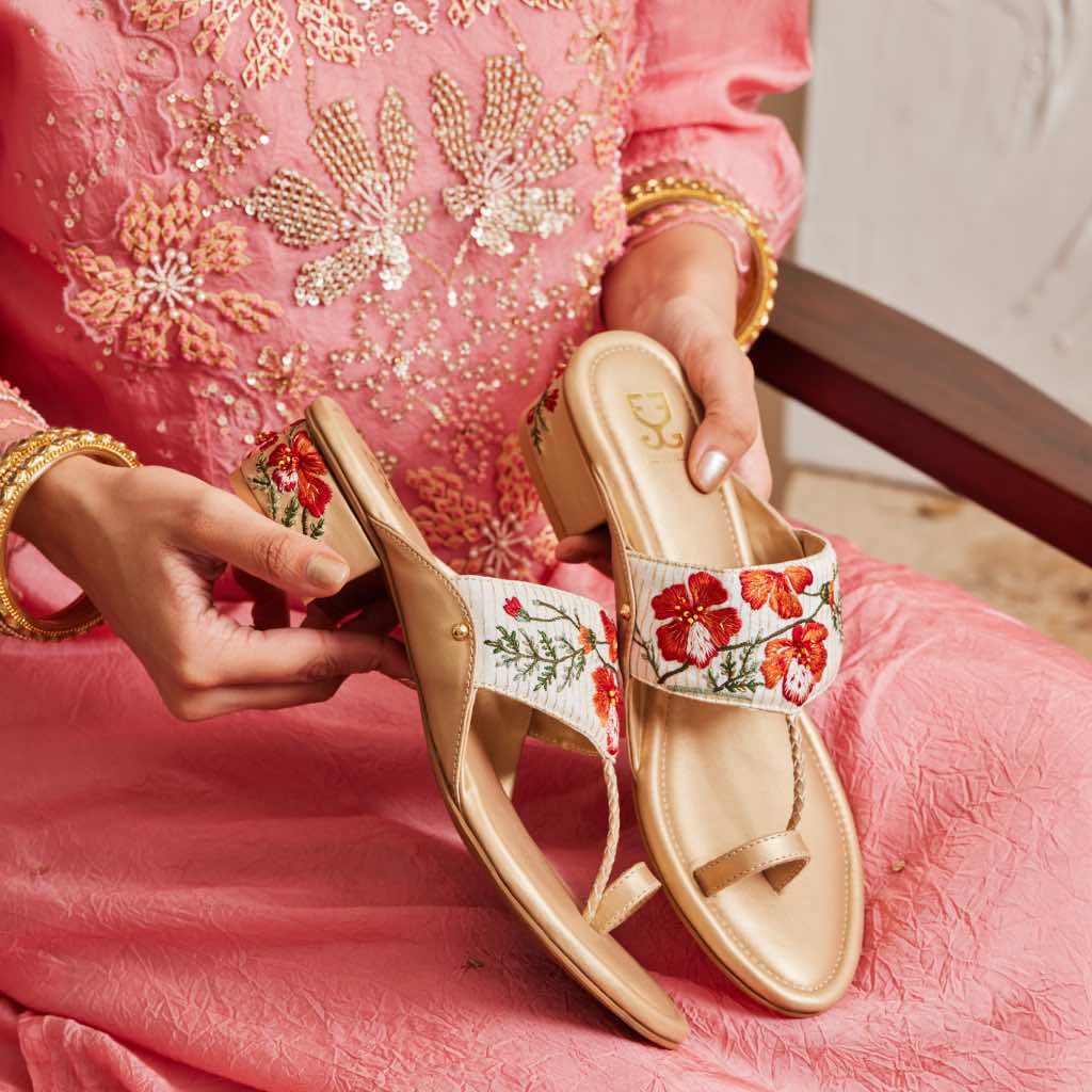 Gulmohar Lane : Kolha Block Heel