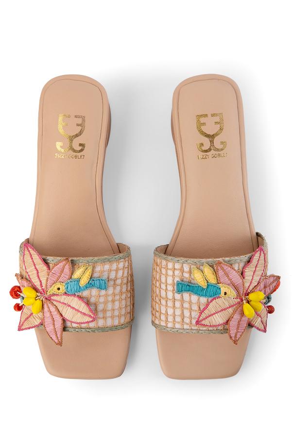 Nude Nectar : Slipon Block Heels