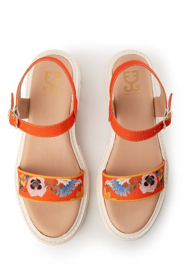 Tangerine Skies : Splash Sandals