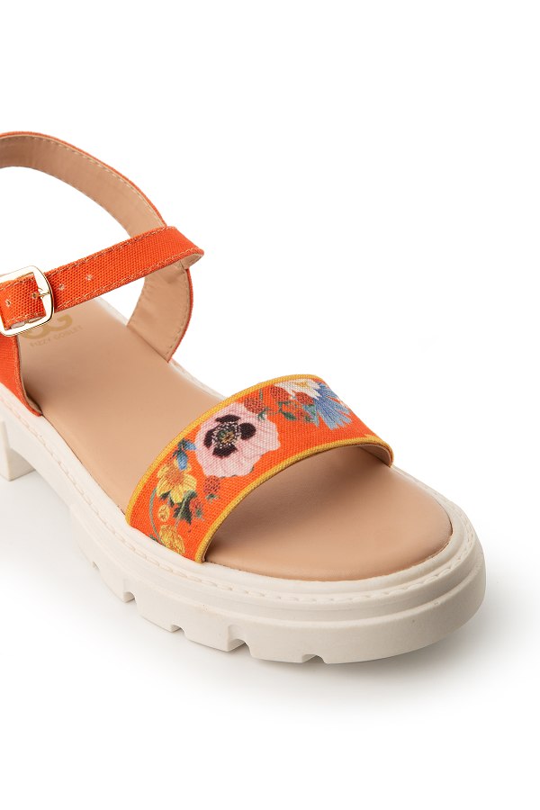 Tangerine Skies : Splash Sandals