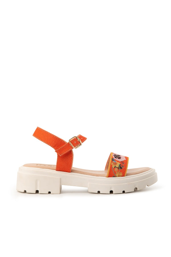 Tangerine Skies : Splash Sandals