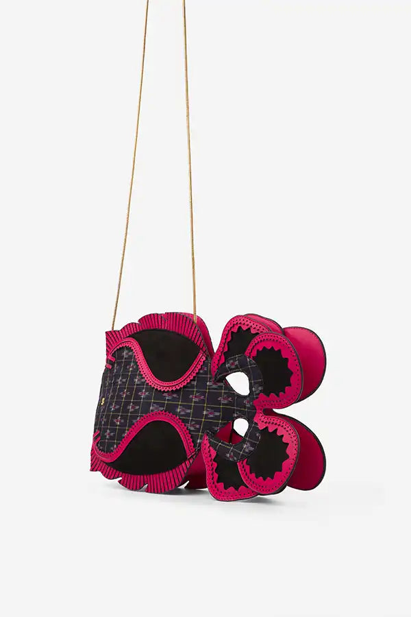Pink Noise : Fish Bag - Pink - Handcrafted - Indian - Fizzy Goblet - Sling Bag