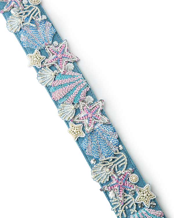 Underwater Handembroidered Strap