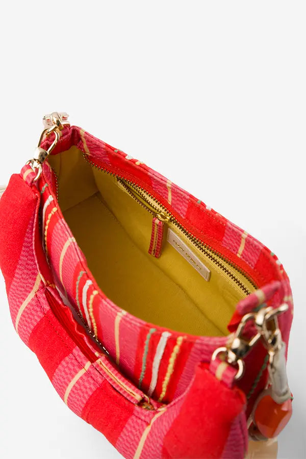Stripe Club : Shoulder Bag - Fizzy Goblet - Handcrafted