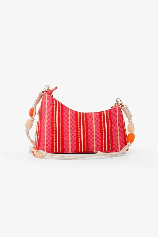 Stripe Club : Shoulder Bag - Fizzy Goblet - Handcrafted