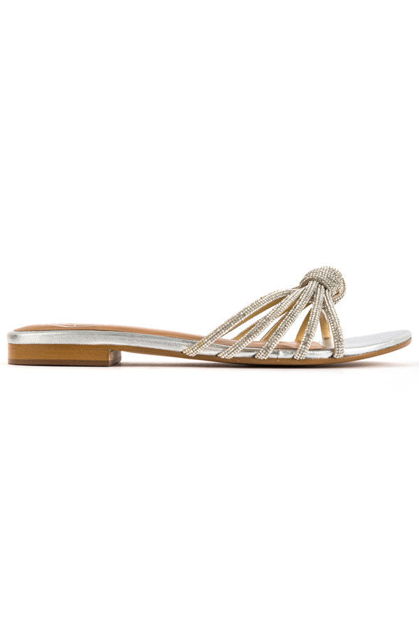 Mambo : Knot Flats - Silver