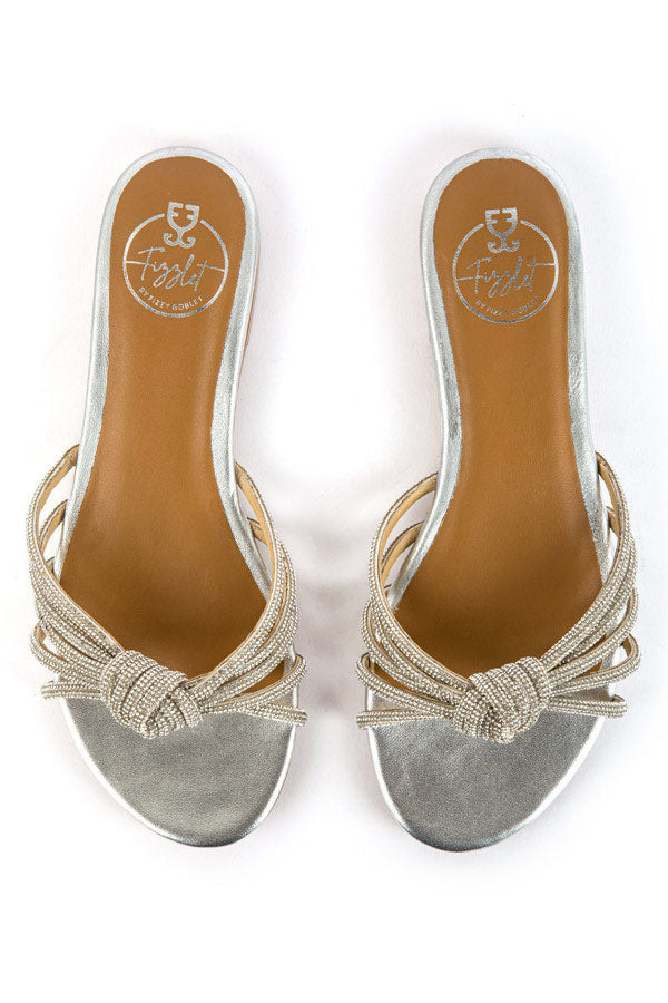 Mambo : Knot Flats - Silver