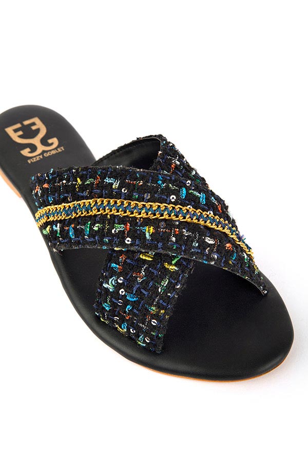 Tweed About It : Criss Cross Slides - Limited Edition