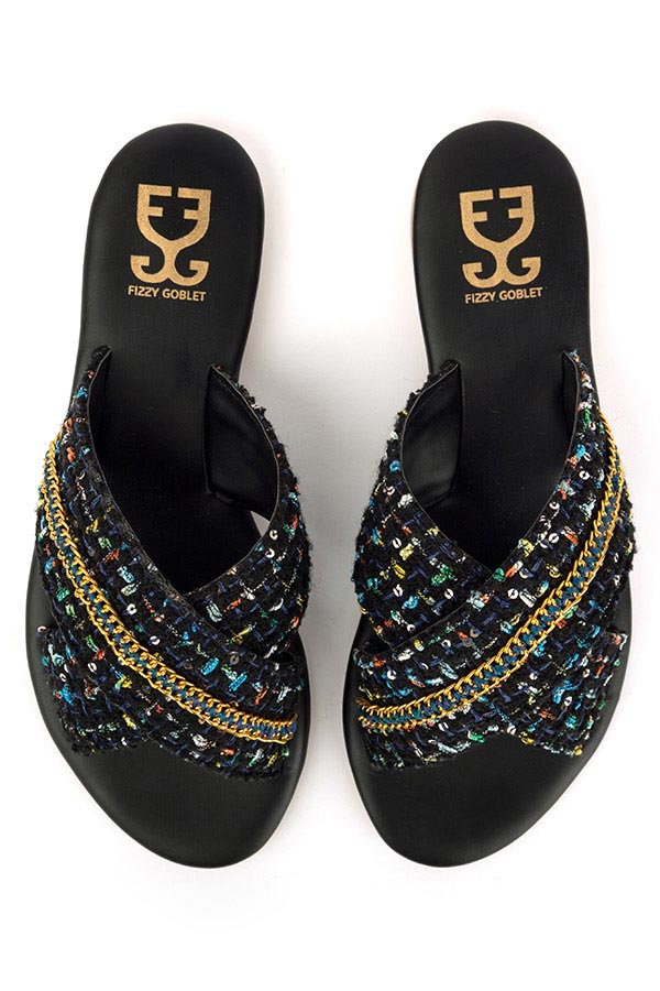 Tweed About It : Criss Cross Slides - Limited Edition