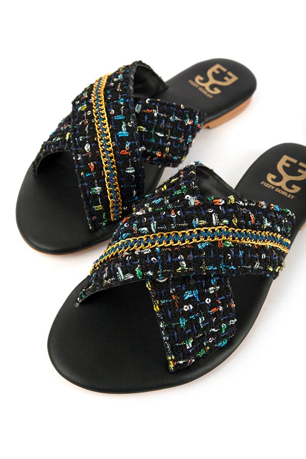 Tweed About It : Criss Cross Slides - Limited Edition