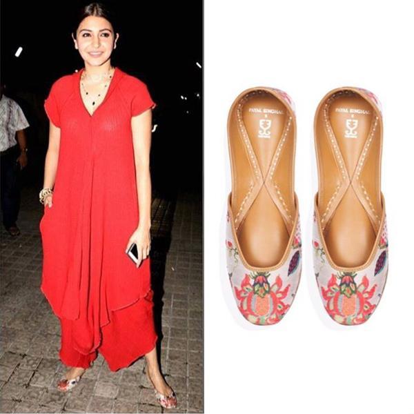 Anushka Sharma in POMEGRANATE PASSION: PAYAL SINGHAL X FIZZY GOBLET