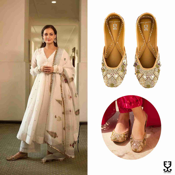 Dia Mirza in Seeker of Magic Juttis - Payal Singhal X Fizzy Goblet