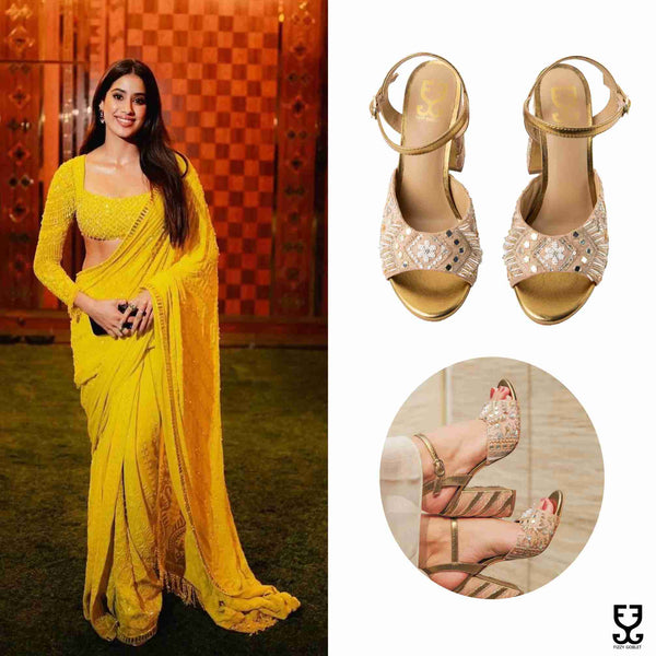 Janhvi Kapoor in Athena Tower Heels