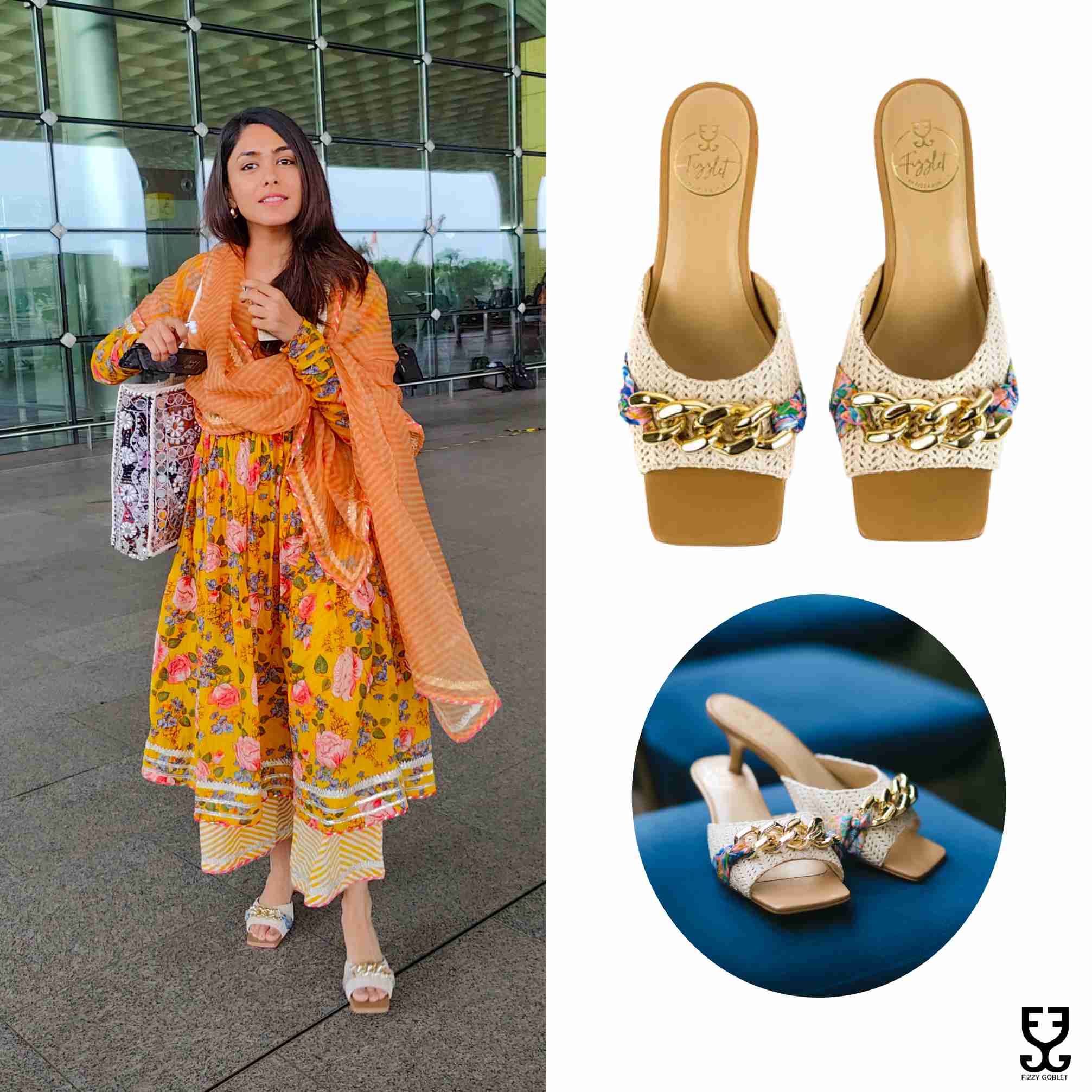Mrunal Thakur in Cha-Cha-Cha : Kitten Heels - White