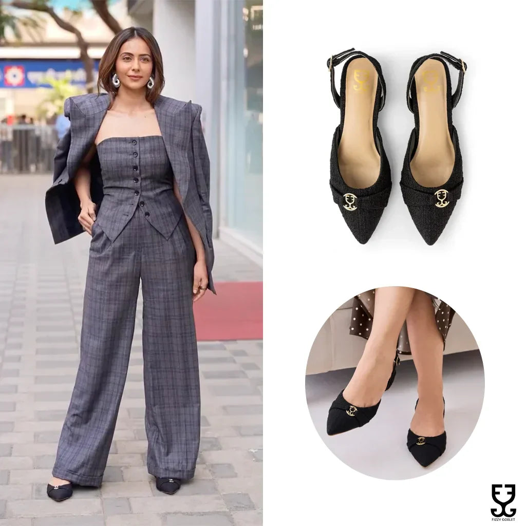 Rakul Preet Singh in Power Pointed : Slingback Mules
