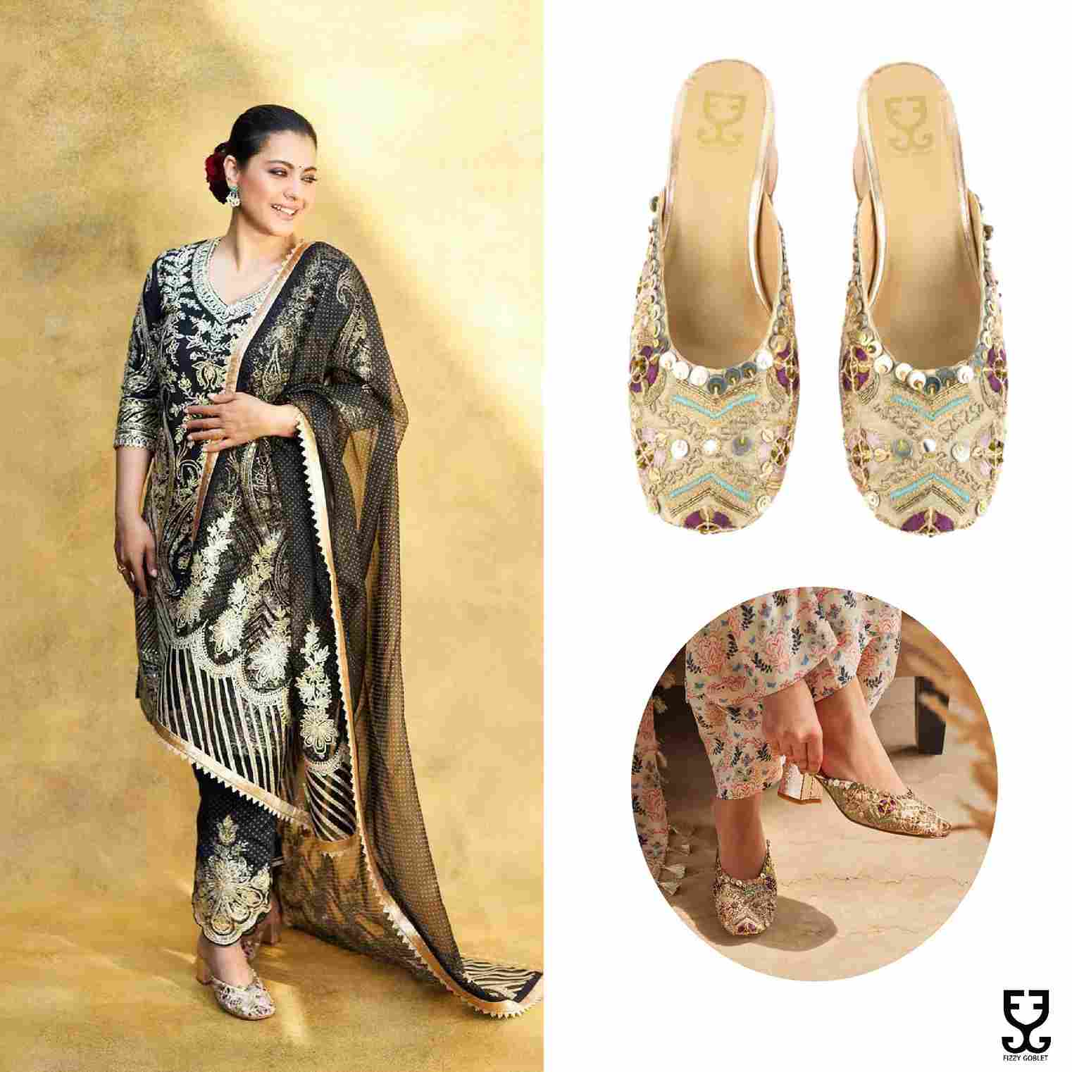 Kajol Devgan in Wanderlust : Heels - Payal Singhal X Fizzy Goblet- Limited Edition