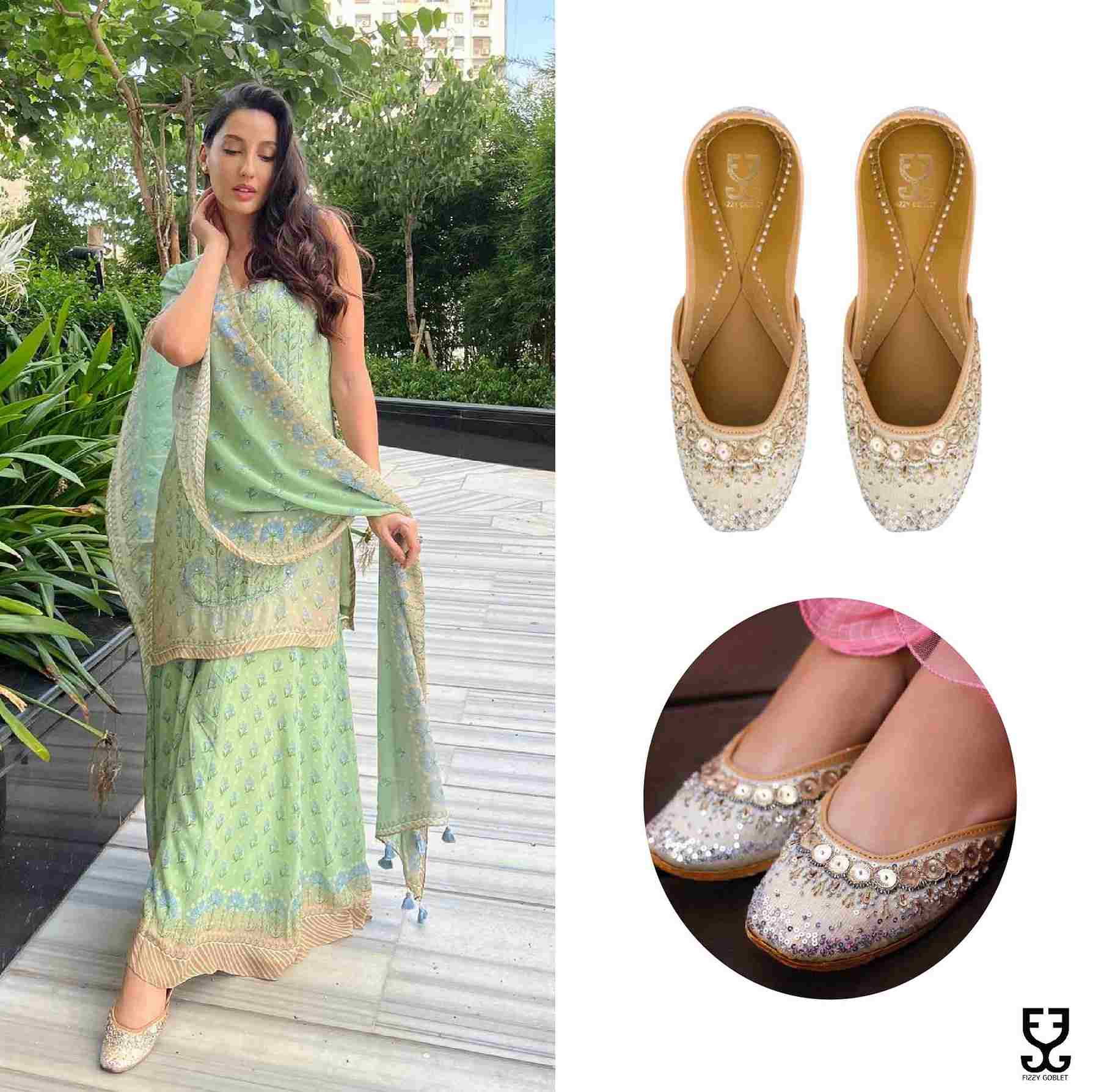 Nora Fatehi in Pixie Dust Juttis
