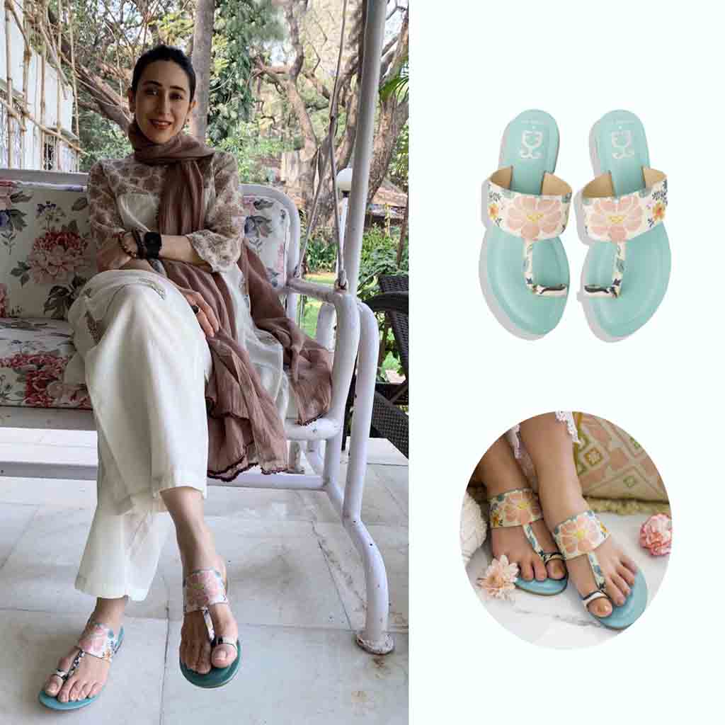 Karisma Kapoor in Blue Curacao Kolha : Payal Singhal X Fizzy Goblet