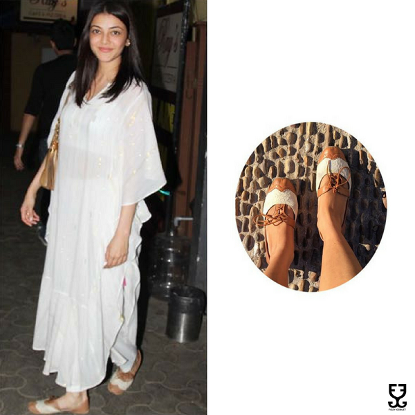 Kajal Aggarwal in LACE BEAUTY BROGUESTERS
