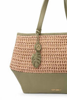 Bazaar Tote : With Handwoven Raffia - Limited Edition