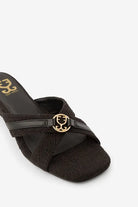 Black at It : Sandal Heels