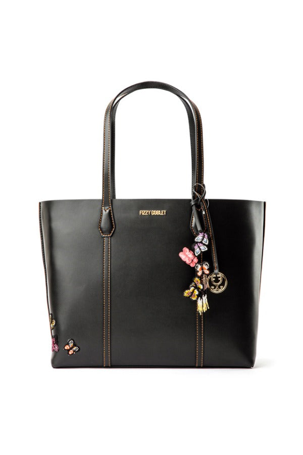 Fizzy Tote Leather – Black