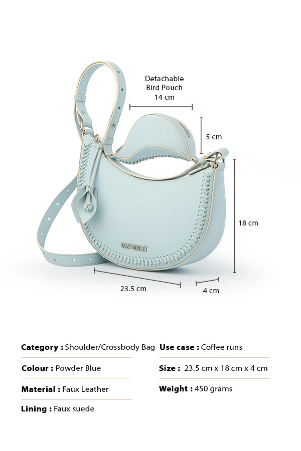 Blue-la-la : Mini Hobo Bag