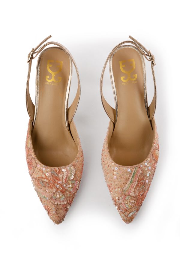 Coral Cracker : Mule Heels  - Kareena Kapoor Khan x Fizzy Goblet - Limited Edition