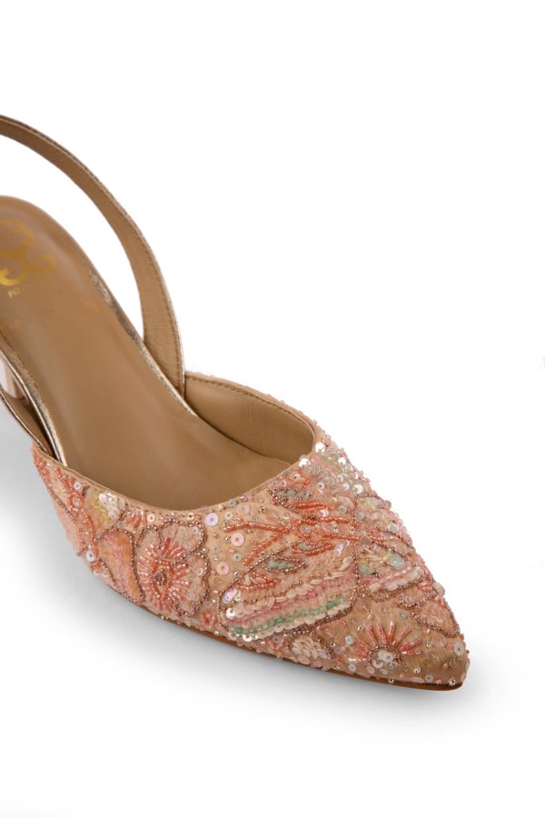 Coral Cracker : Mule Heels  - Kareena Kapoor Khan x Fizzy Goblet - Limited Edition