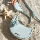 Blue-la-la : Mini Hobo Bag - Blue - Bag - Fizzy Goblet - Handcrafted
