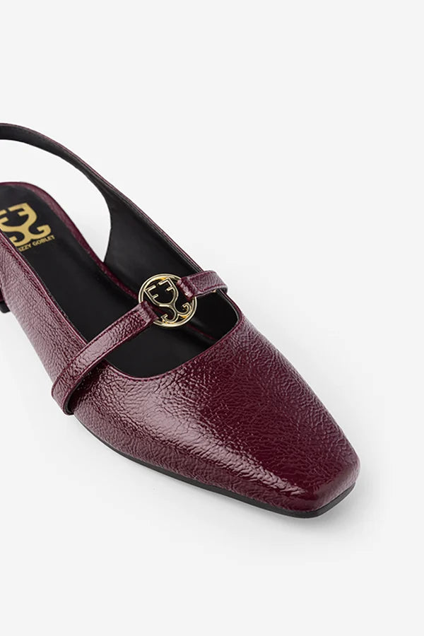 Ruby Tuesday : Slingback Mules - Ruby - FIzzy Goblet - Handcrafted - India