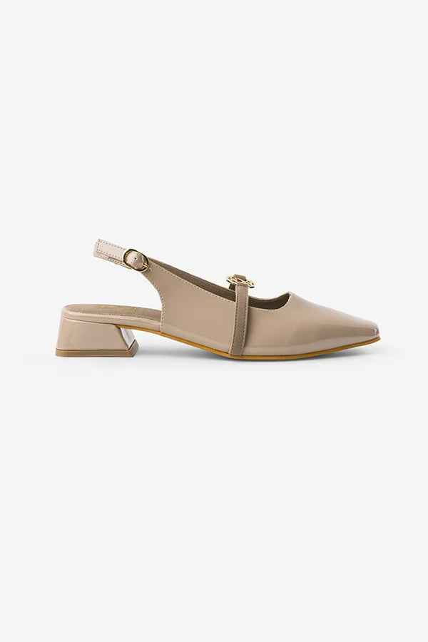 Mellow Drama : Slingback Mules - Handcrafted - Fizzy Goblet - India