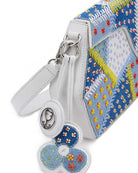 GEO Shoulder Bag Leather - Denim Patchwork (With Beads Embroidery)