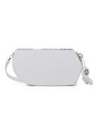 GEO Shoulder Bag Leather - Denim Patchwork (With Beads Embroidery)