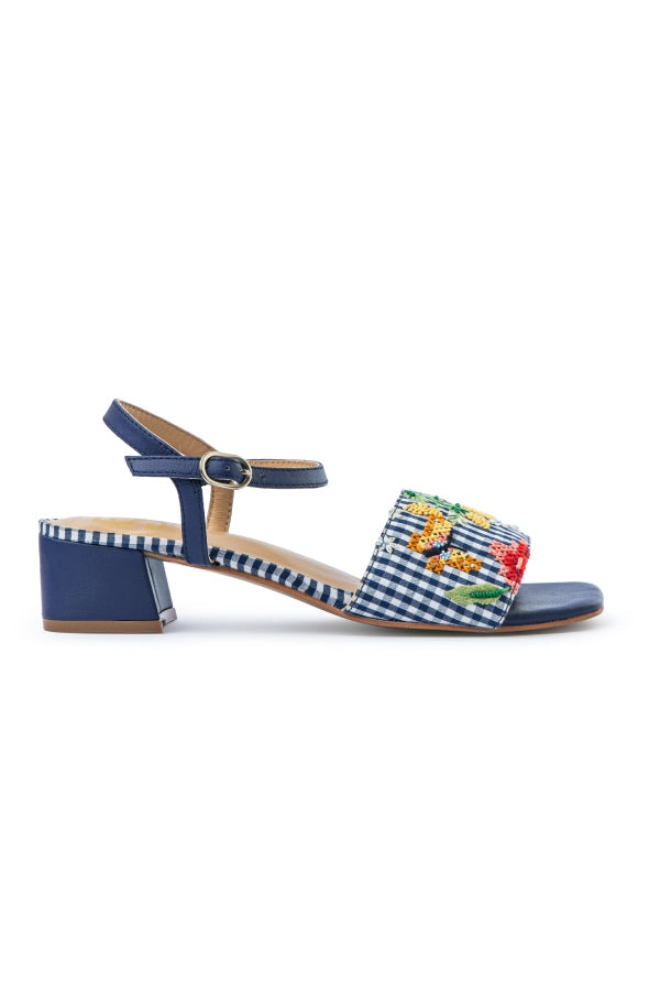 Gingham Glaze : Sandal Heels