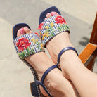 Gingham Glaze : Sandal Heels
