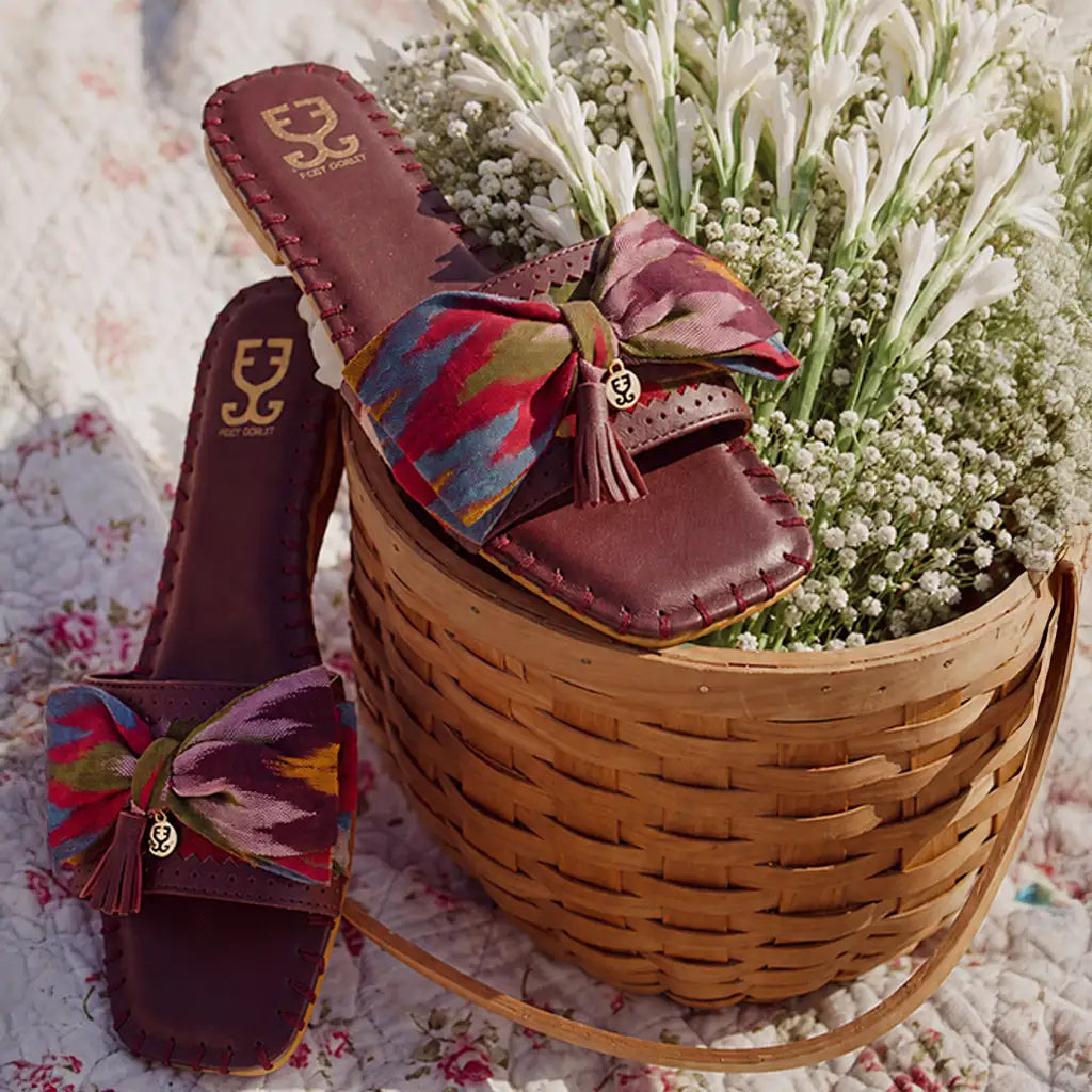 Plum & Proper : Sandal - Fizzy Goblet - Maroon - Handcrafted