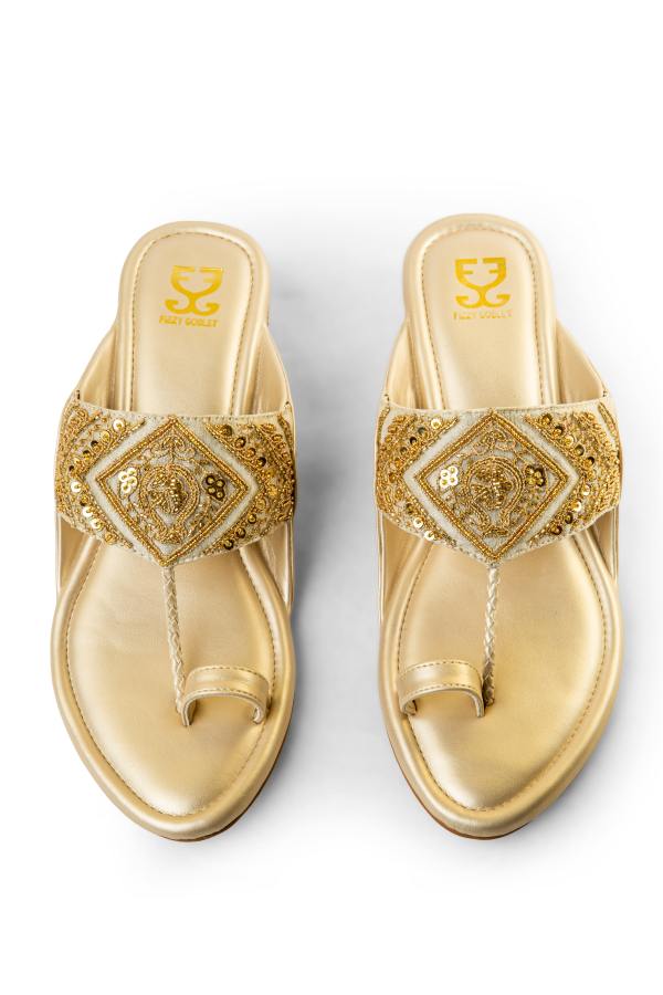 Gold Brew : Kolha Block Heel