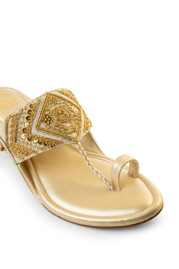 Gold Brew : Kolha Block Heel