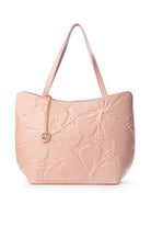 Hibiscus Tote : With Debossed Motifs