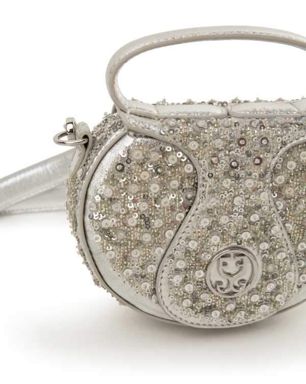 The Micro Bag Leather - Silver